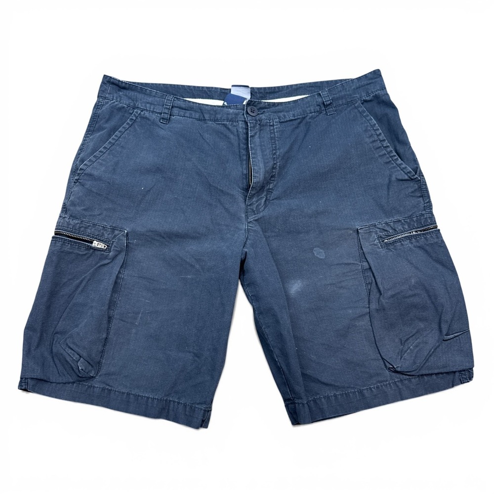 Nike Ripstop Cargo Shorts Mens Size 36 Navy Blue Skate Chino Y2K Street